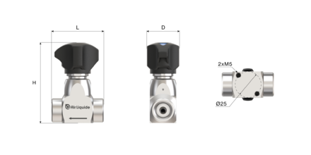 DVA 50-0,12 1/4 de tour