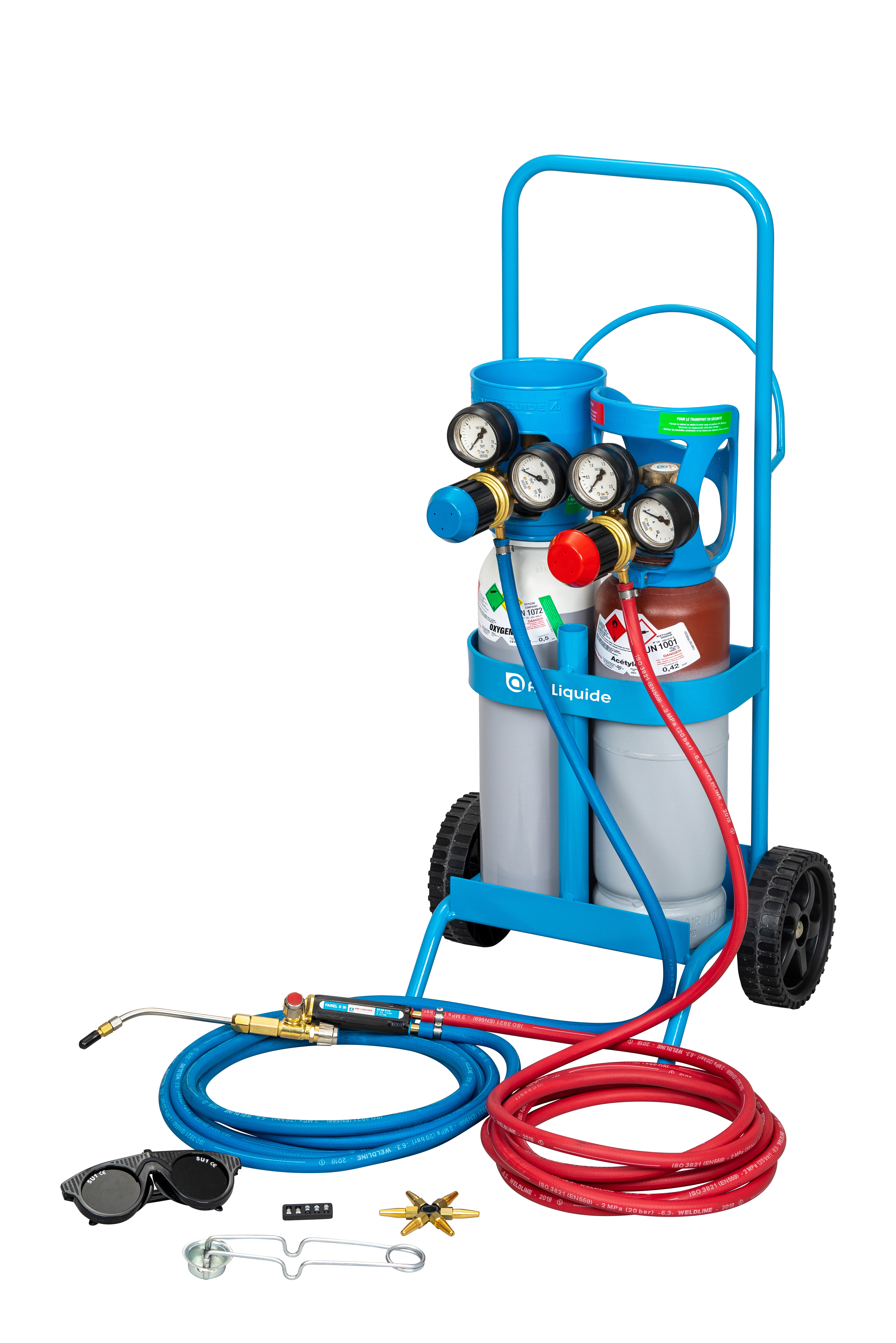 S02 O2 C2H2 POSTE EQUIPE OXYFLAM