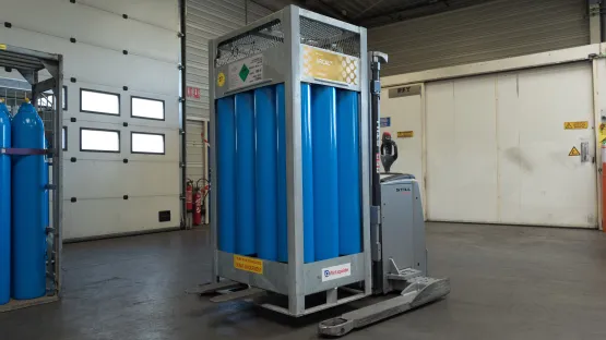 Cadre COMPACT et bouteilles de gaz