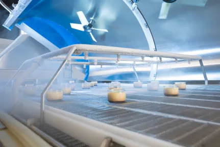 Cryogénie alimentaire chaine de production et équipements