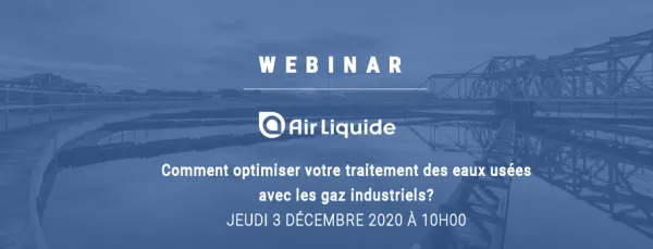 Webinar | Comment optimiser votre traitement des eaux usées avec les gaz industriels? | 3 décembre à 10h