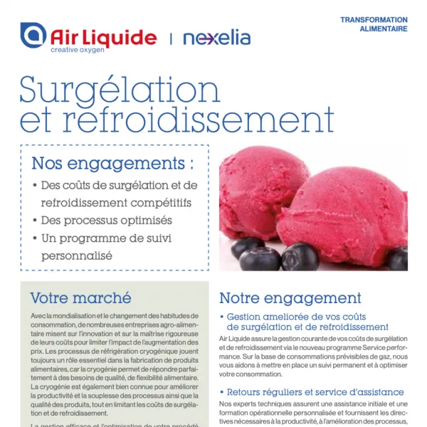 Nexelia - Surgélation et Refroidissement